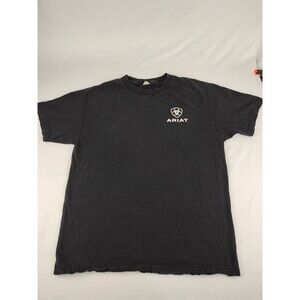 Vintage Black ARIAT Western Y2K Boot Company Large Country Cowboy Rancher Shirt